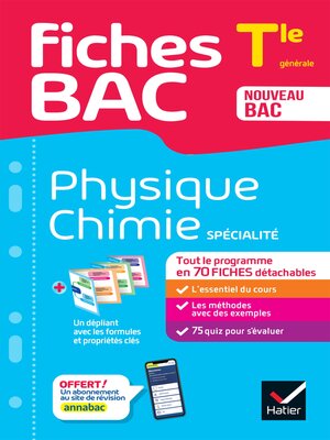 cover image of Fiches bac Physique-Chimie Tle (spécialité)--Bac 2024